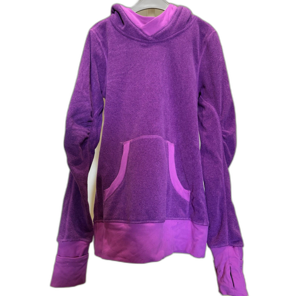 Iviva Purple Hooded Pullover Fleece Size 10